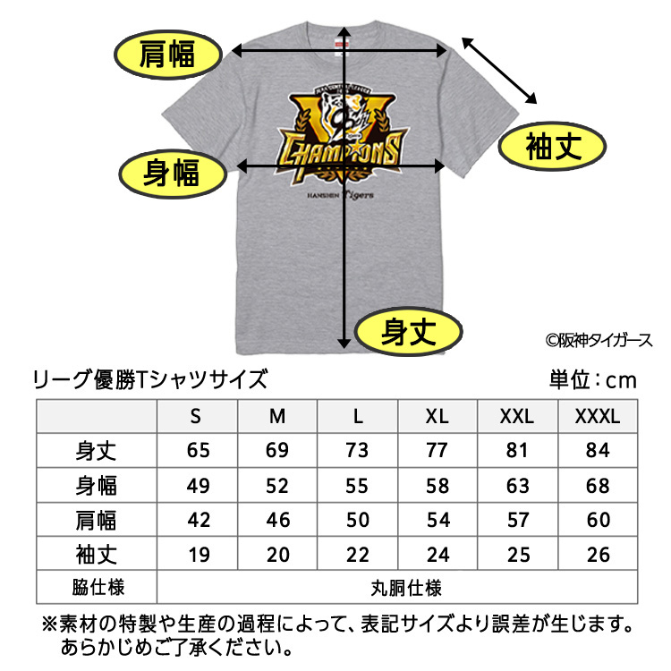 阪神タイガース 2025 リーグ優勝 #12 坂本誠志郎 Tシャツの説明4