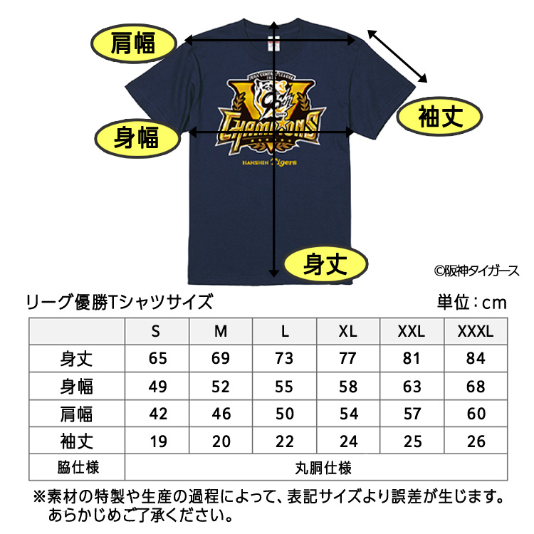 阪神タイガース 2025 リーグ優勝 Tシャツの説明6
