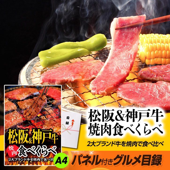 パネル付き目録 松阪牛&神戸牛 焼肉食べ比べ （A22） スプーングルメの説明2