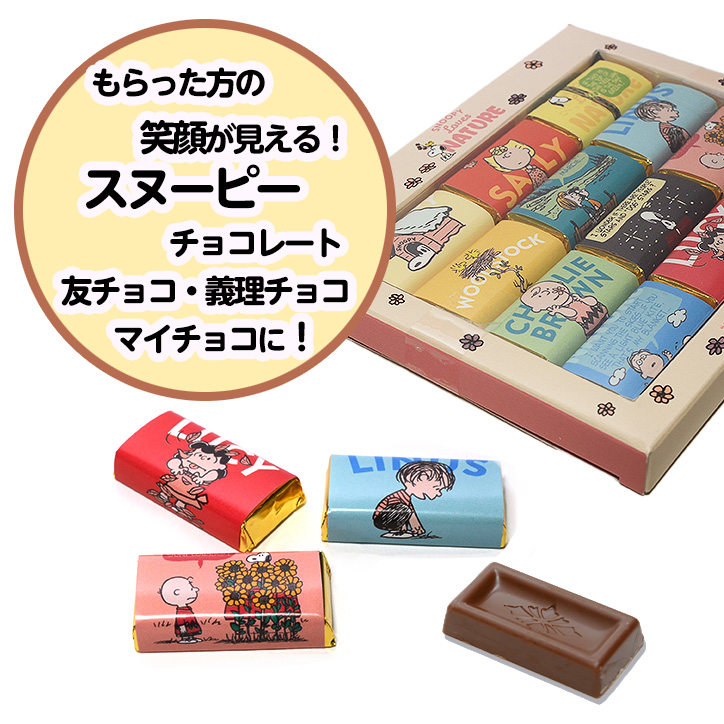 スヌーピー チョコギフトボックス12Pの説明2