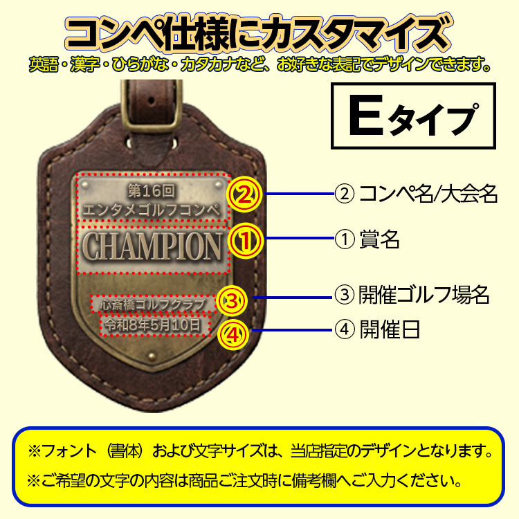 ゴルフコンペ 表彰マグカップ Eタイプの説明2