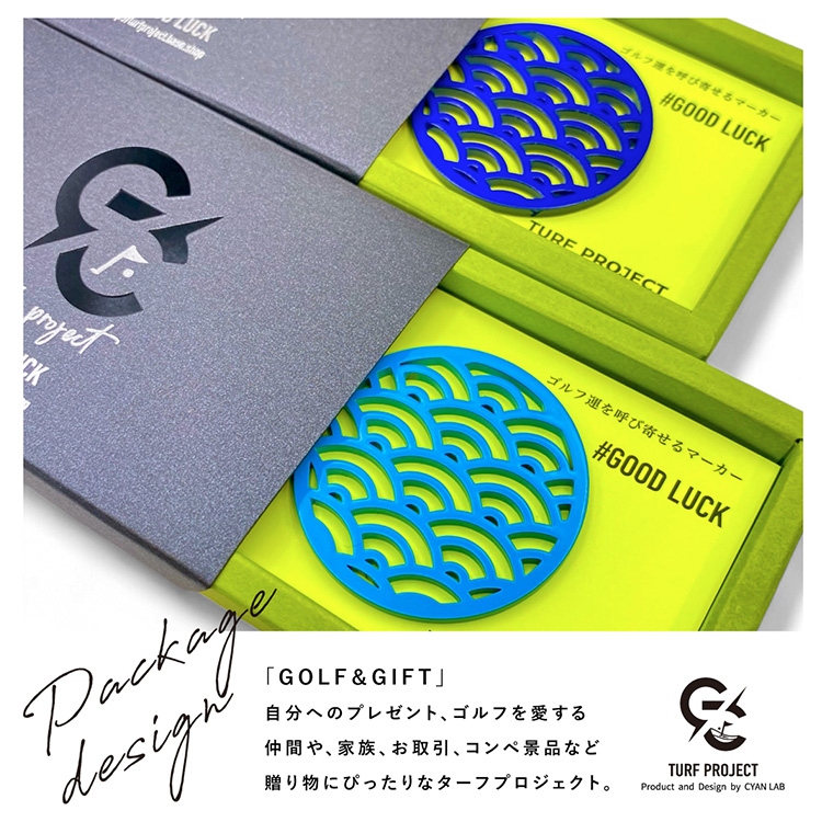 TURF PROJECT ターフプロジェクト GOOD LUCK メタルマーカー 青海波（せいがいは）の説明6