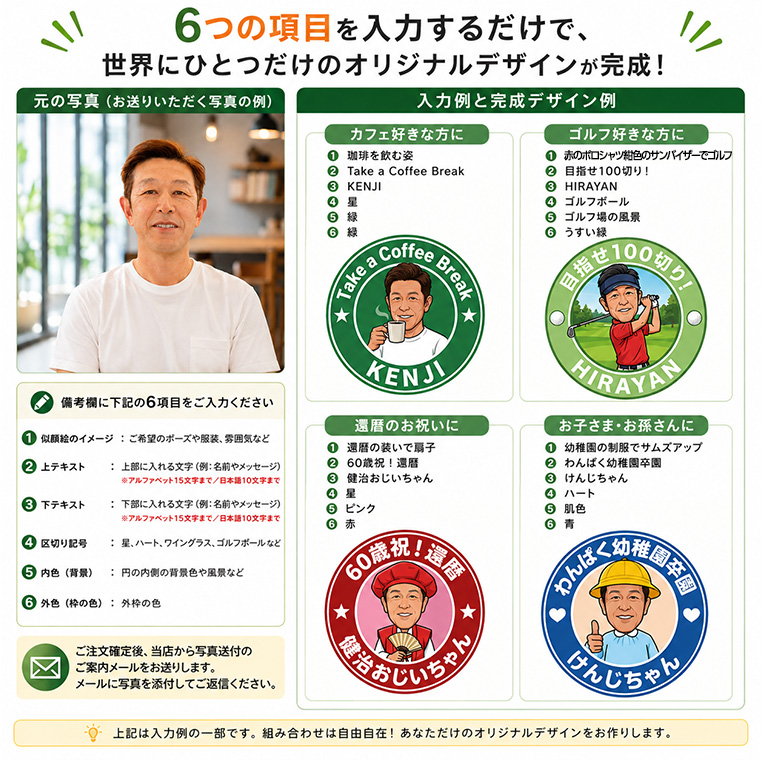 似顔絵風 オリジナル マグカップの説明3