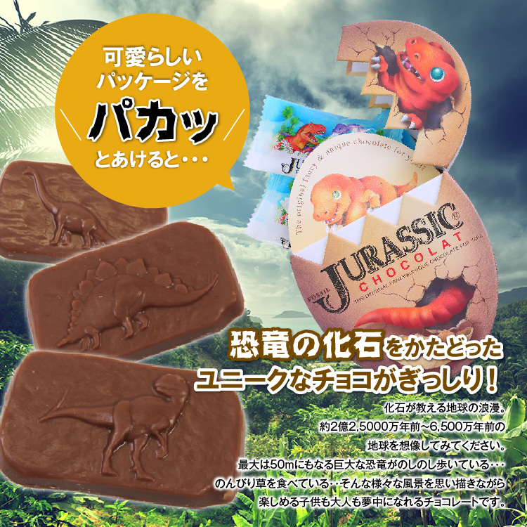 恐竜チョコレート ジュラシックショコラ  エッグBOXの説明2