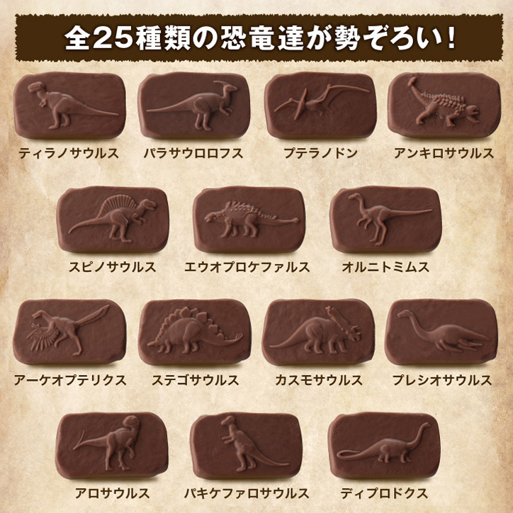 恐竜チョコレート ジュラシックショコラ 25の説明5