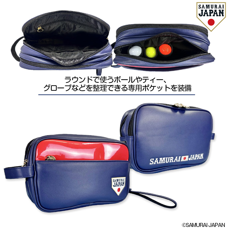 【2月下旬発送】侍ジャパン カートポーチ SAMURAI JAPAN 野球 日本代表の説明2