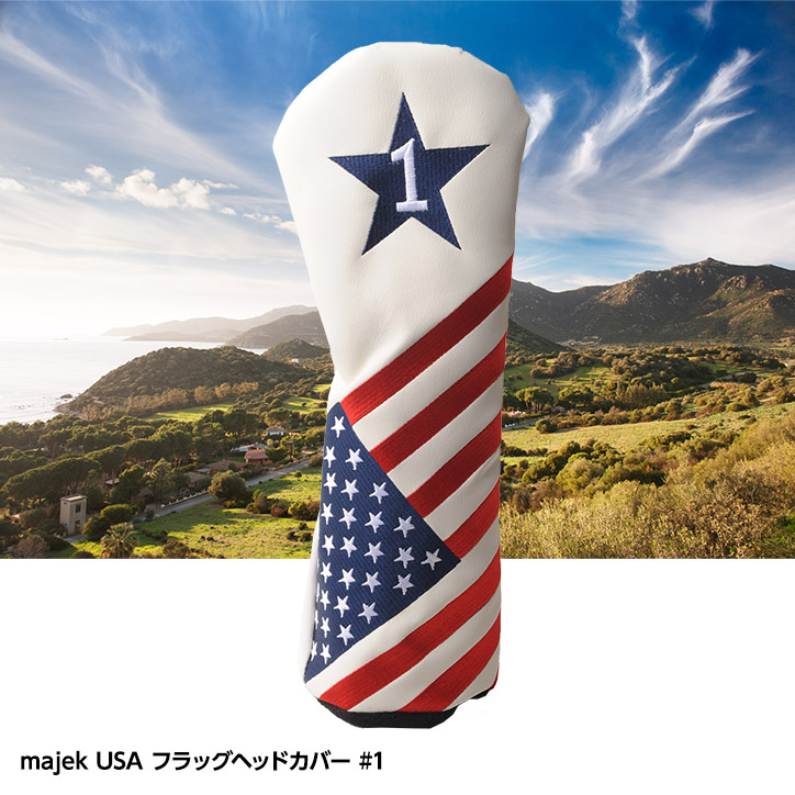 Majek/マジェック USA FLAG VINTAGE ヘッドカバー DR用の説明1