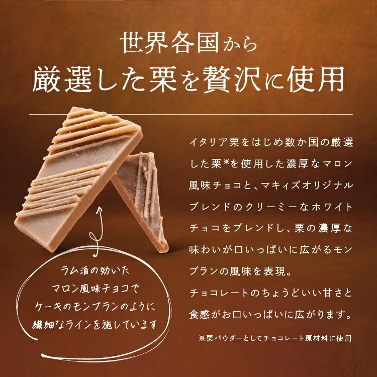 神戸モンブラン チョコレート マキィズの説明3