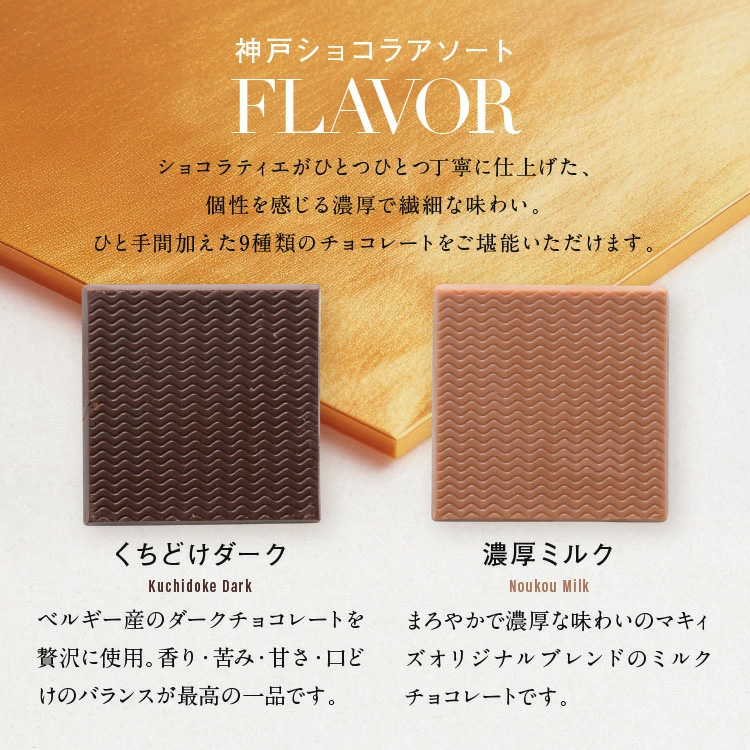 神戸アソートショコラ 9種類 チョコレート マキィズの説明6