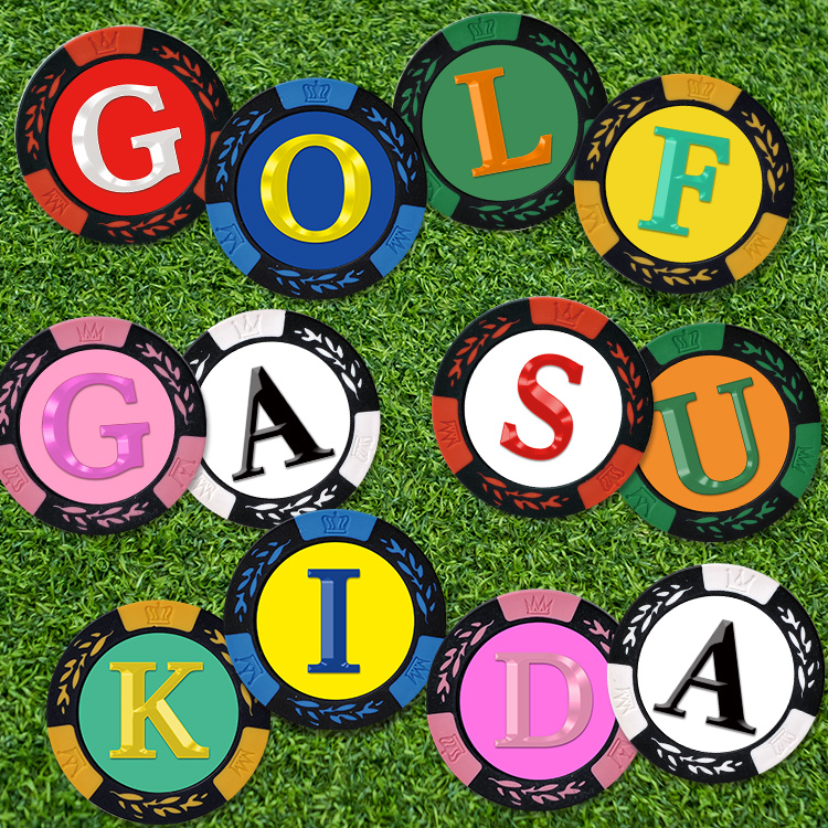 両面に英文字が入れられる イニシャル 名入れ カジノチップ マーカー（カジノマーカー）の説明8