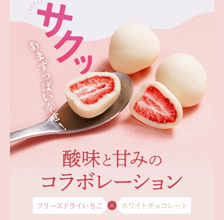 いちごトリュフ　チョコレート　赤箱入　神戸マキィズの説明3