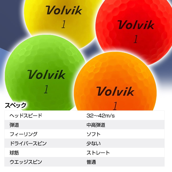 Volvik ボルビック ゴルフボール Volvik Vimat Malti Dz の通販