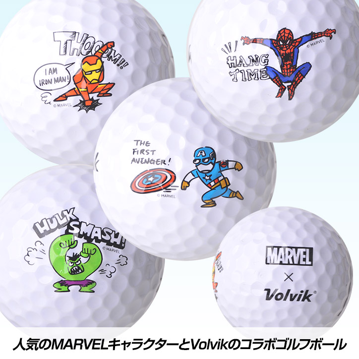 Volvik ボルビック マーベル ゴルフボール Marvel Xt Soft Avengersの通販
