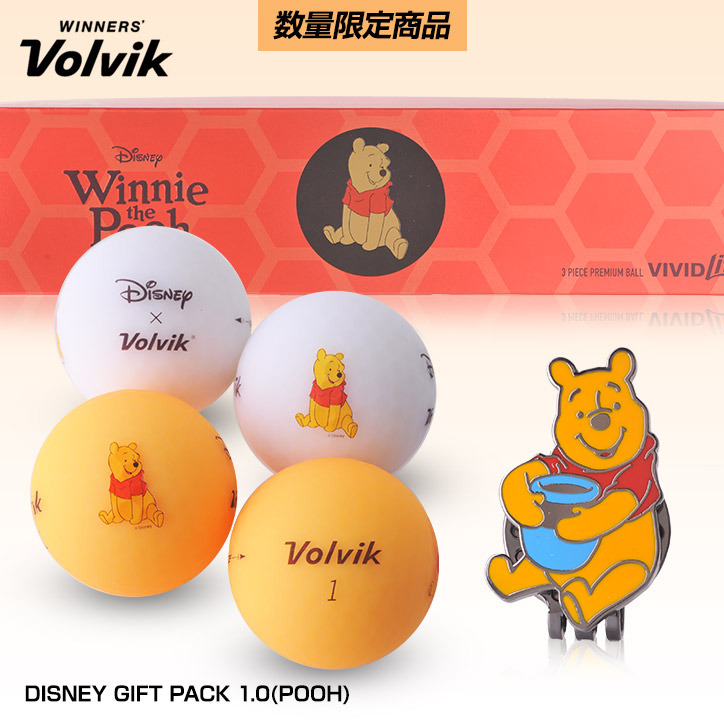 Volvik ディズニー ゴルフボールギフトパック プーさん Disney Gift Pack 1 0 Pooh の通販