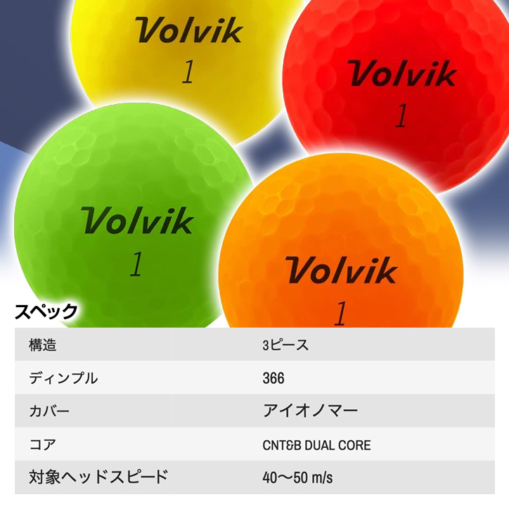 VOLVIK ボルビック ゴルフボール VIVIVD XT AMT 1ダースの通販