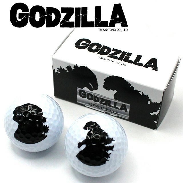 ゴジラ ゴルフボール2個セット GODZILLA1