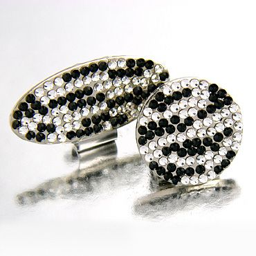 SPIRALE(シュピラール) スワロフスキー ゴルフマーカー(ゼブラ)2