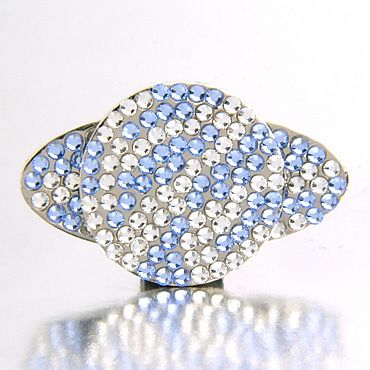 SPIRALE(シュピラール) スワロフスキー ゴルフマーカー(ゼブラ・ブルー)1