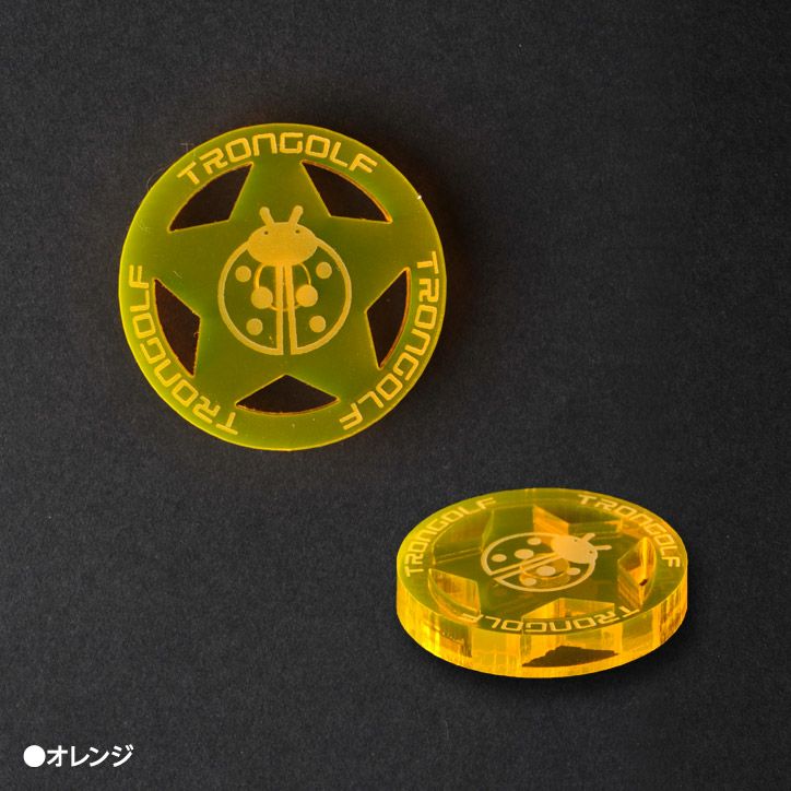 TRON トロン ゴルフ マグネットマーカー 真円型スター3