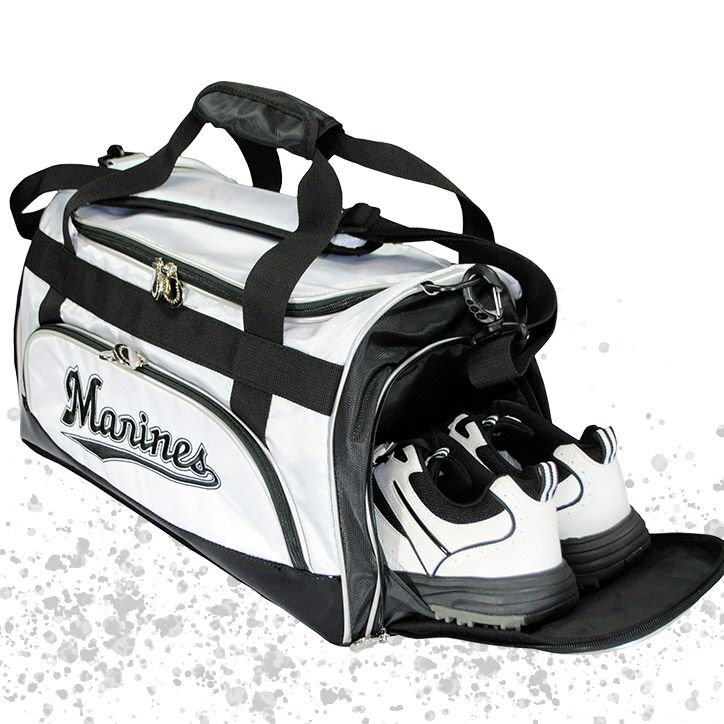 千葉ロッテマリーンズ ボストンバッグ レザックス3