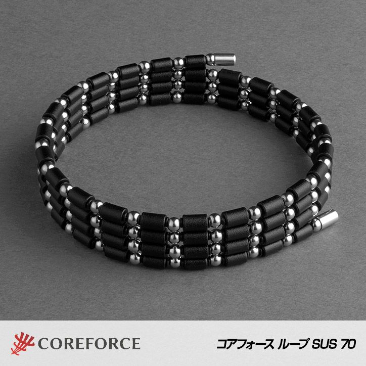 コアフォース（COREFORCE） ループ ブラック SUS 70 ネックレス