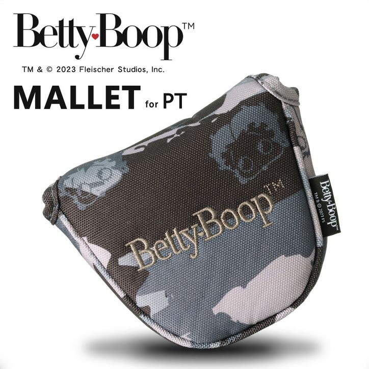 ベティーブープ Betty Boop カモ パターカバー マレット型1