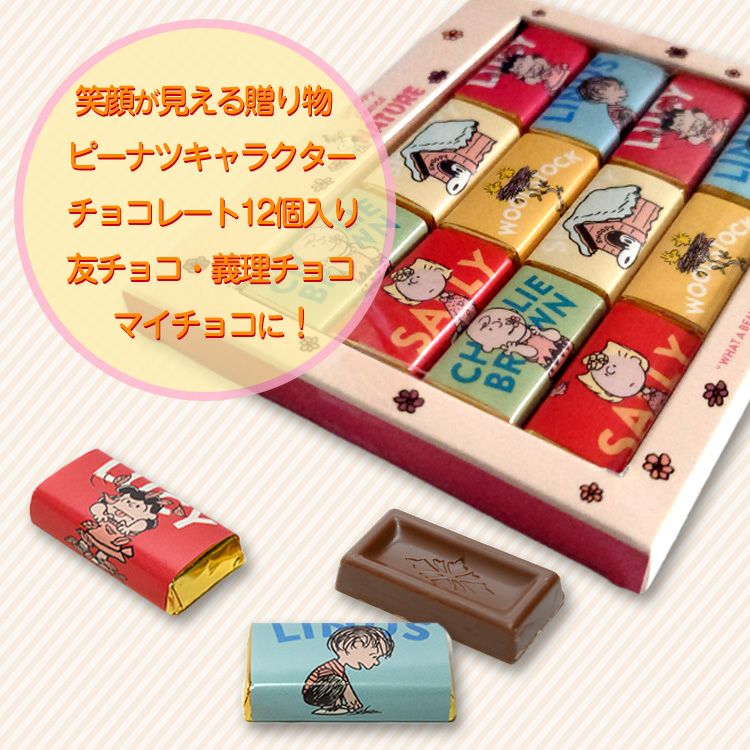 スヌーピー チョコギフトボックス12P2