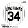 阪神タイガース #34 漆原大晟 缶バッジ（背番号）1