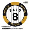 阪神タイガース #8 佐藤輝明 ゴルフマーカー（背番号デザイン）1