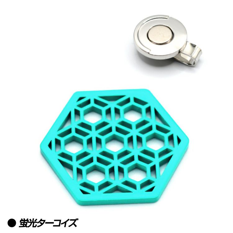 TURF PROJECT ターフプロジェクト GOOD LUCK メタルマーカー 亀甲2