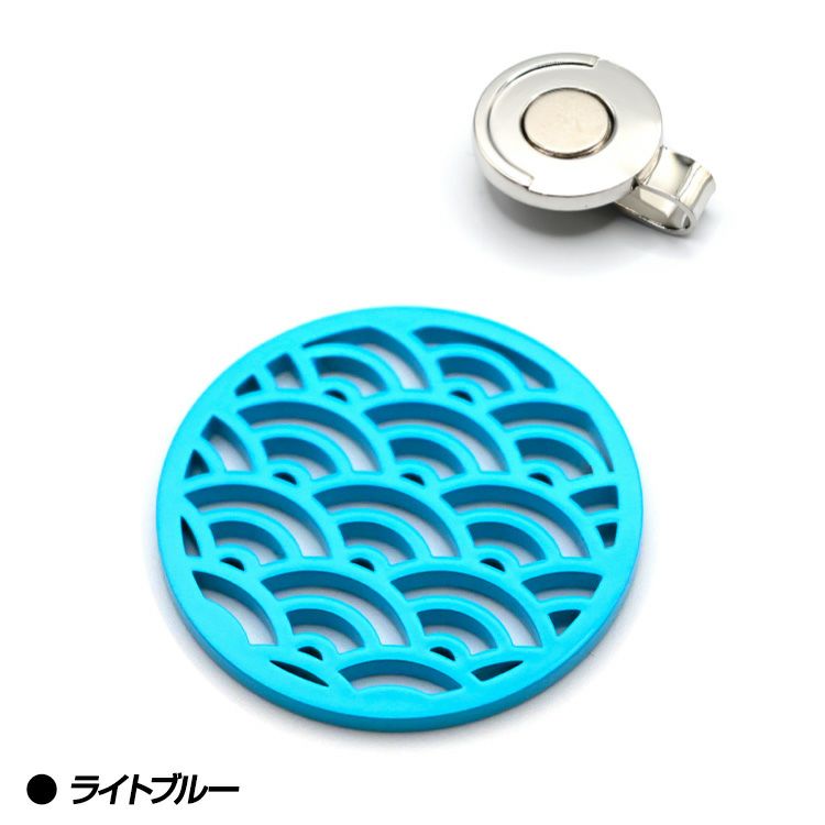 TURF PROJECT ターフプロジェクト GOOD LUCK メタルマーカー 青海波（せいがいは）2