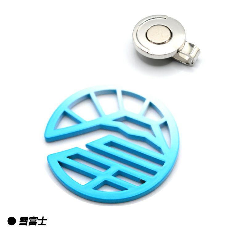 TURF PROJECT ターフプロジェクト GOOD LUCK メタルマーカー 冨（富士山）3