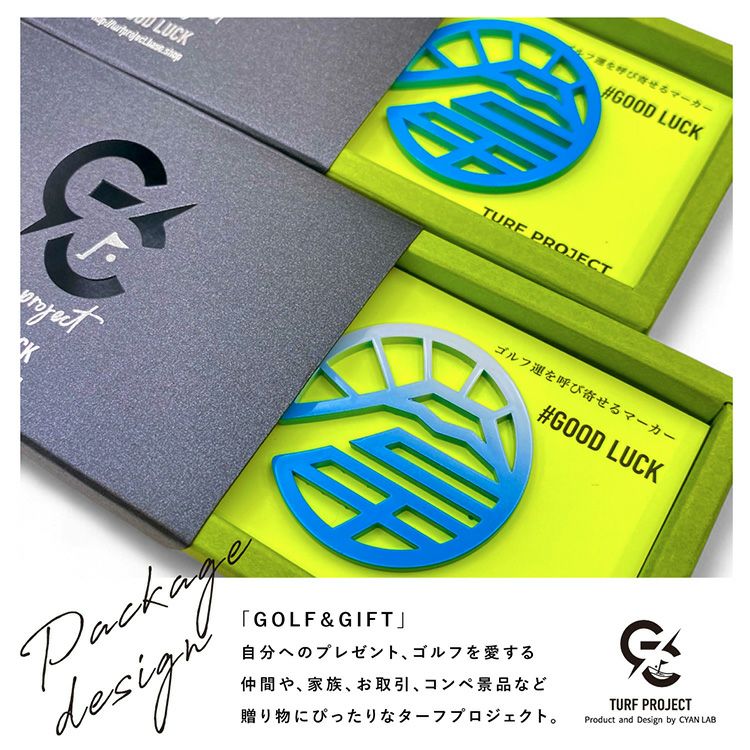 TURF PROJECT ターフプロジェクト GOOD LUCK メタルマーカー 冨（富士山）6
